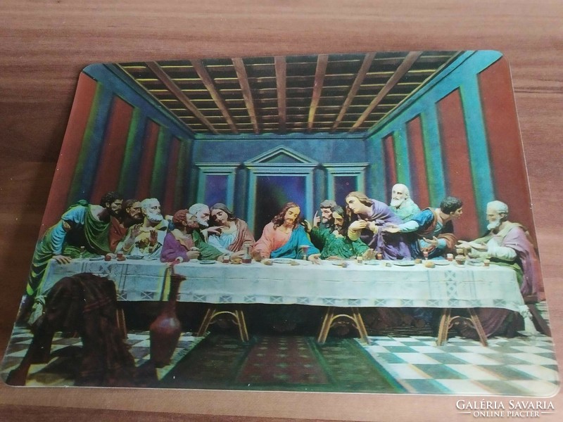 3D American Christmas card, large, 16.5 cm x 12 cm, from 1974