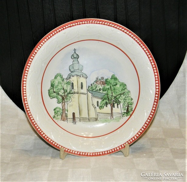 Granite hand-painted plate - 21.5 cm