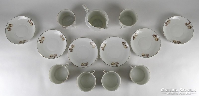 1M752 old Czech porcelain tea set 6 pieces