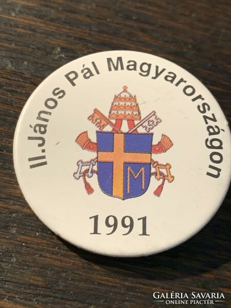 II. Pál János in Hungary 1991 / badge