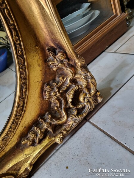 Old gilded mirror