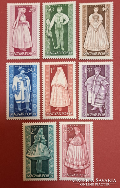 1961. Folk costume series stamps b/2/2