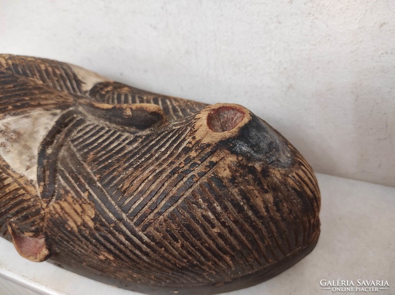 Antik afrikai Afrika Songye népcsoport madár maszk Kongó leértékelt 223 dob 47 7076