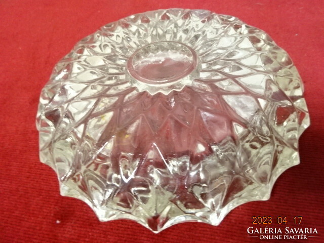 Glass ashtray, largest diameter 17.5 cm. Jokai.