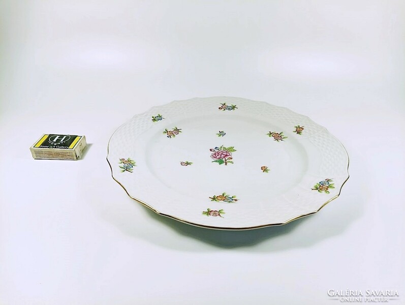 Herend, 6-person dessert set with Eton pattern (517; 1527), hand-painted porcelain flawless (j355)