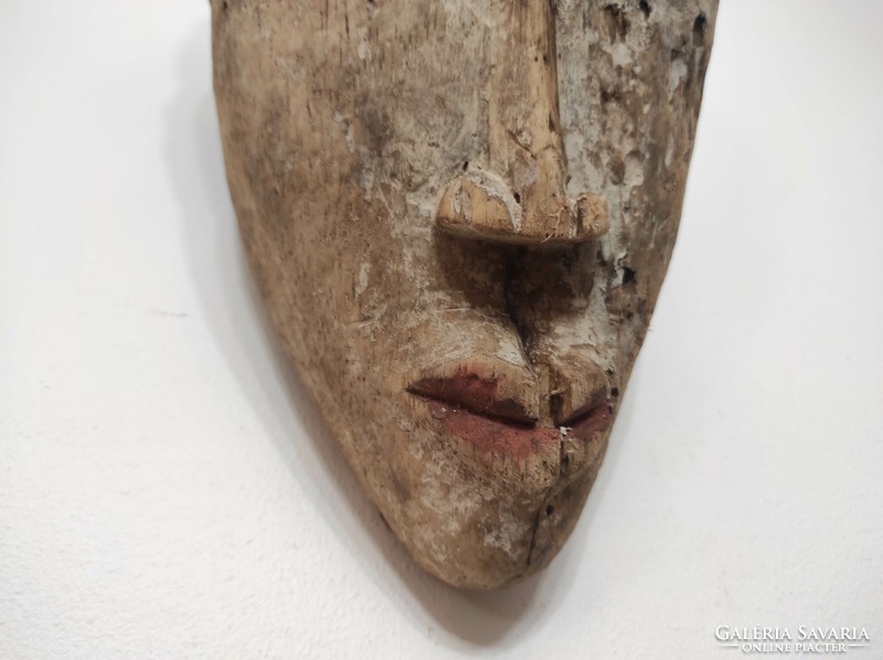 Antik afrikai maszk Fang népcsoport fa Gabon sérült leértékelt 228 dob 47 7081