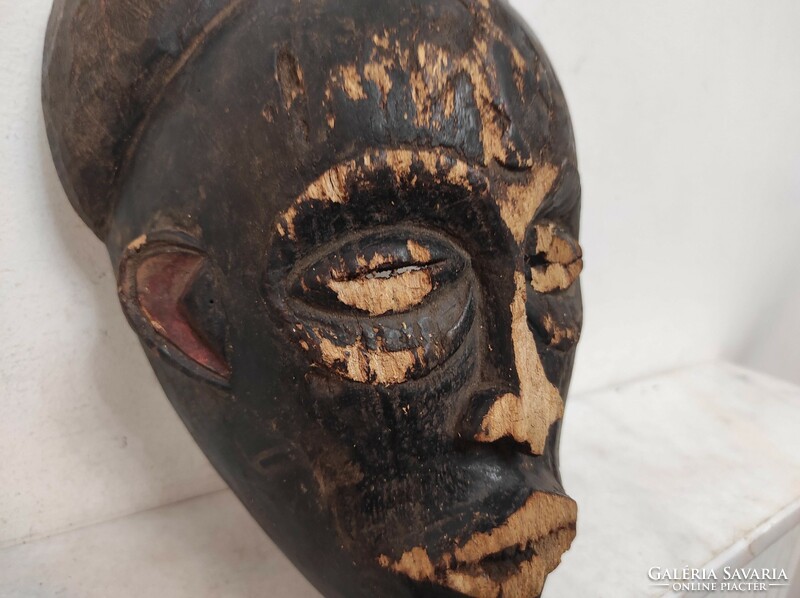 Antique African mask Chokwe ethnic group Angola damaged devalued 918 throw away 80 7298