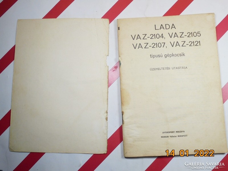 Lada Vaz-2104, Vaz-2105, Vaz-2107, Vaz-2127 típusú gépkocsik üzemeltetési utasítása