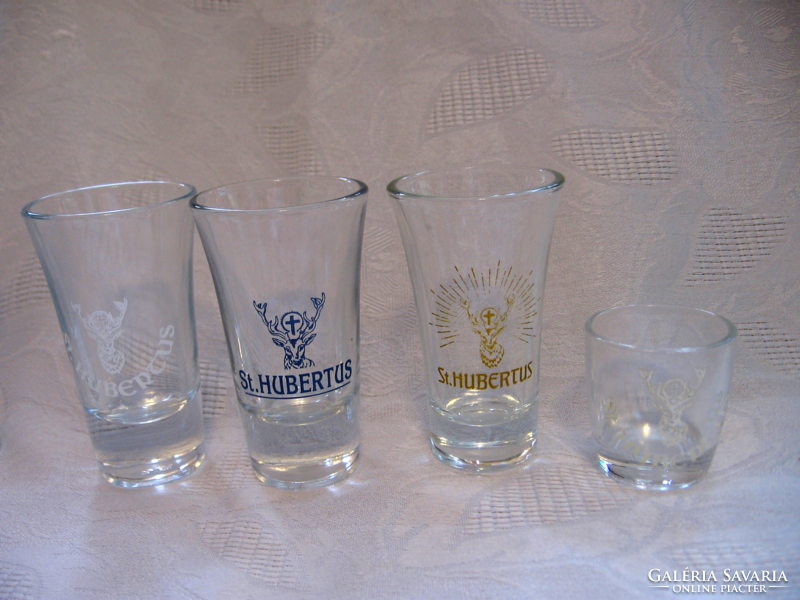 St. Hubertus brandy and liqueur glasses