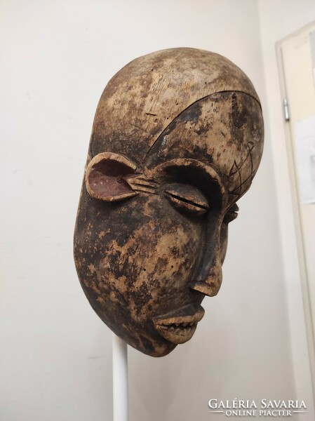 Antik afrikai maszk Chokwe népcsoport Angola leértékelt 295 Le dob 100 7087