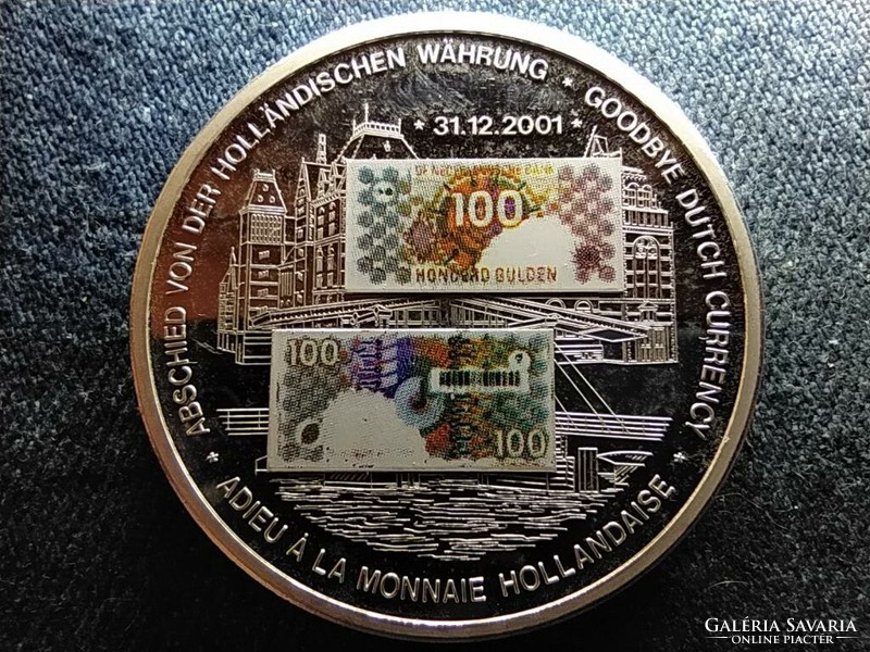 Viszlát holland valuta 2001.12.31. érem PP (id69294)