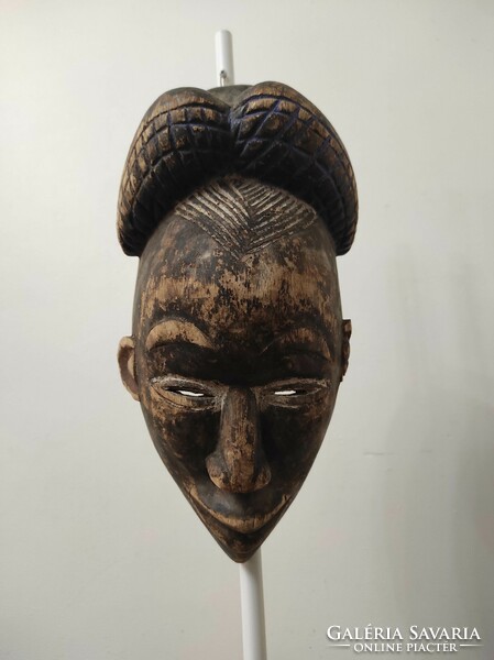 Afrikai antik maszk Yoruba népcsoport páros maszk Nigéria kopottas leértékelt 293 Le dob 100 7085