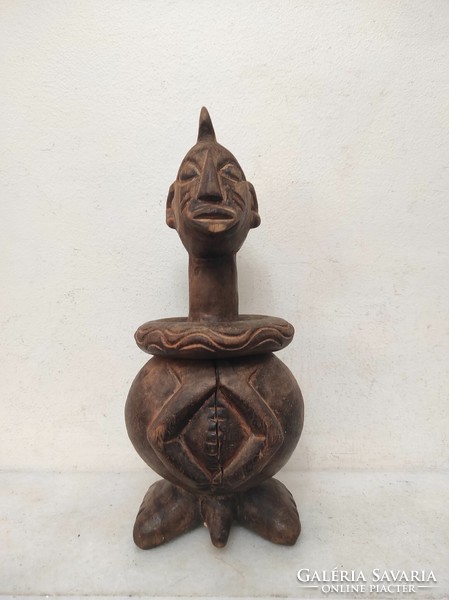 Antique African fertility fetish statue Tikar ethnic group Cameroon 227 drum 47 7080