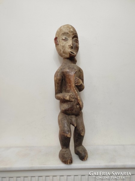 Antique African patient healing statue Pende ethnic group Congo Africa 334 le dob 88 7254