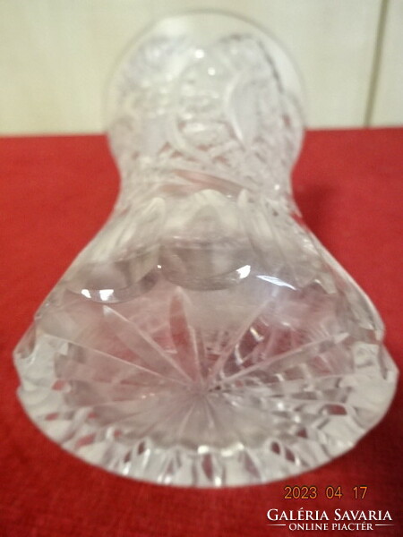 Lead crystal vase, height 14 cm. Jokai.