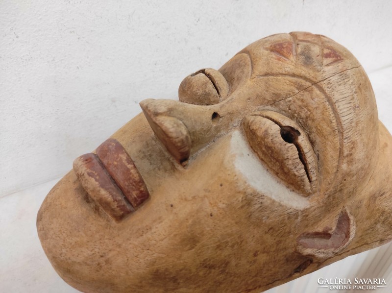 Antik afrikai maszk Chokwe népcsoport Angola kopottas leértékelt 296 Le dob 100 7088