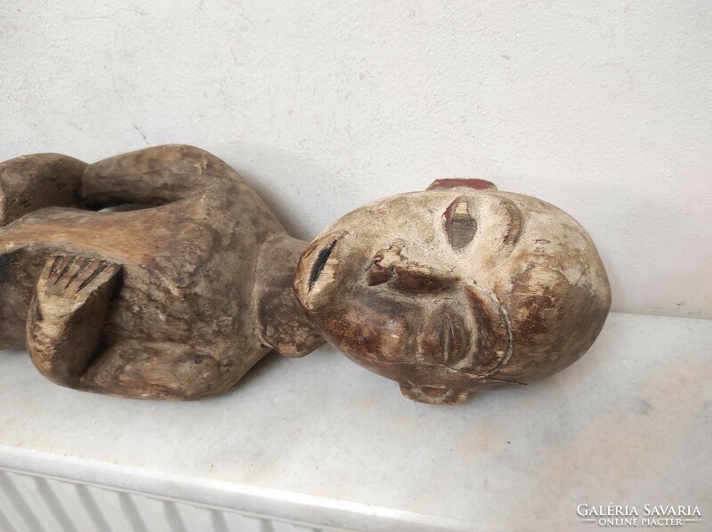 Antik afrikai beteg gyógyító szobor Pende népcsoport Kongó Afrika 334 Le dob 88 7254