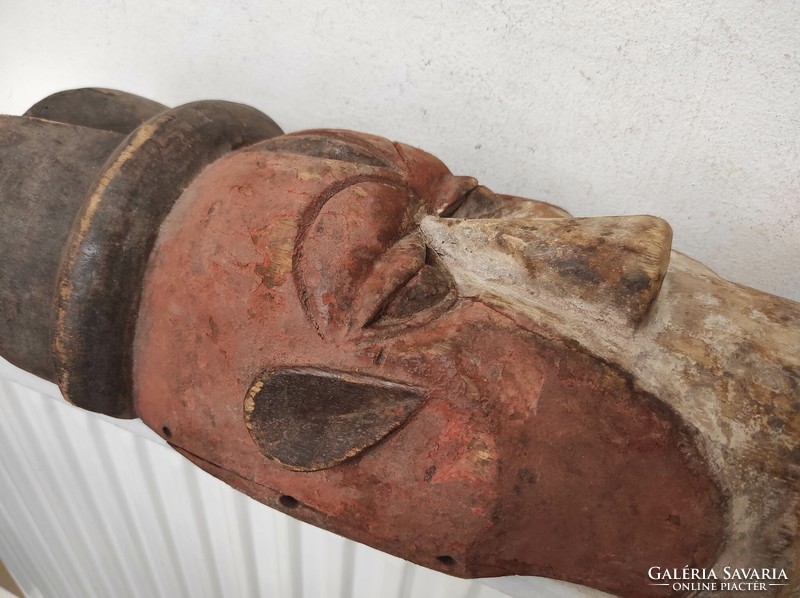 Antique African patina wooden mask Pende ethnic group Congo discounted damaged 906 drum drum 7272