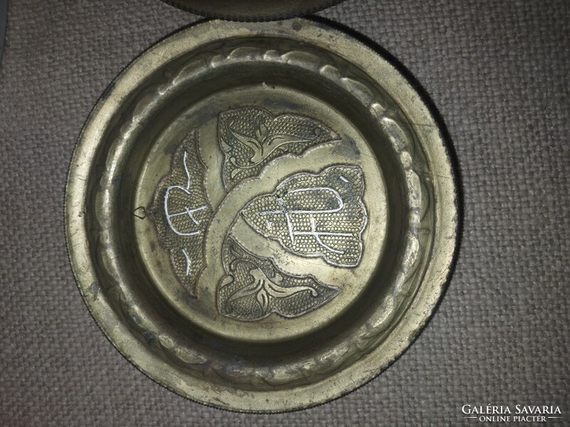 Copper, dinner plate 3 pieces, oriental culture