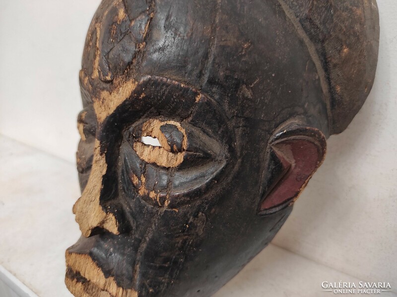 Antique African mask Chokwe ethnic group Angola damaged devalued 918 throw away 80 7298