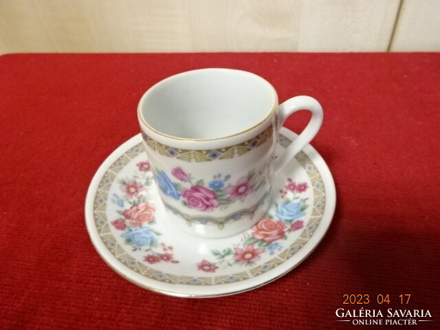 Chinese porcelain, coffee cup + saucer, six pieces for sale. Jokai.