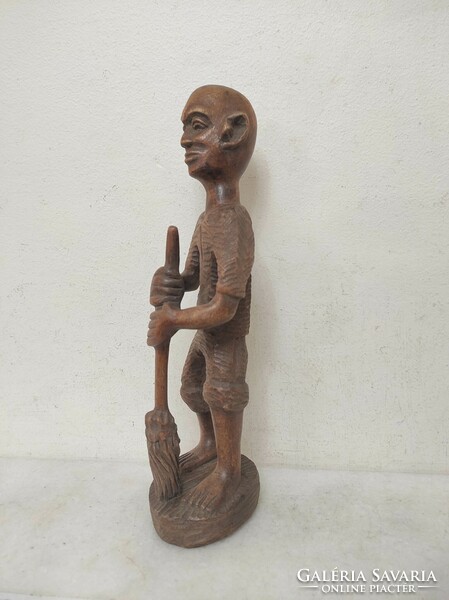 Antik afrikai keményfa férfi szobor 848 7289