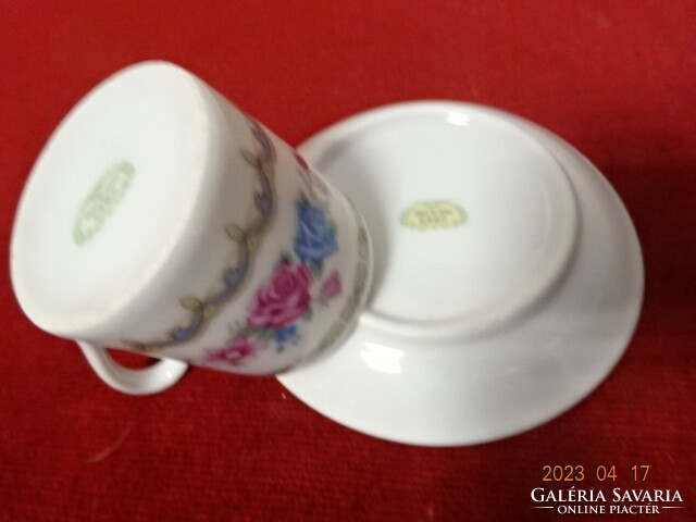 Chinese porcelain, coffee cup + saucer, six pieces for sale. Jokai.