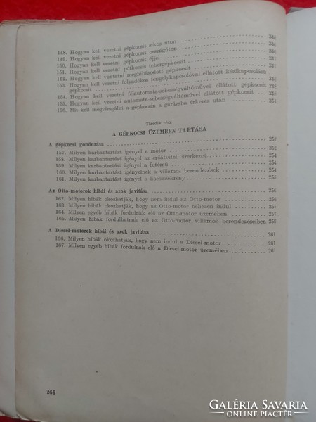 TERNAI ZOLTÁN A GÉPKOCSI  KÖNYV MELLÉKLETTEL 1960