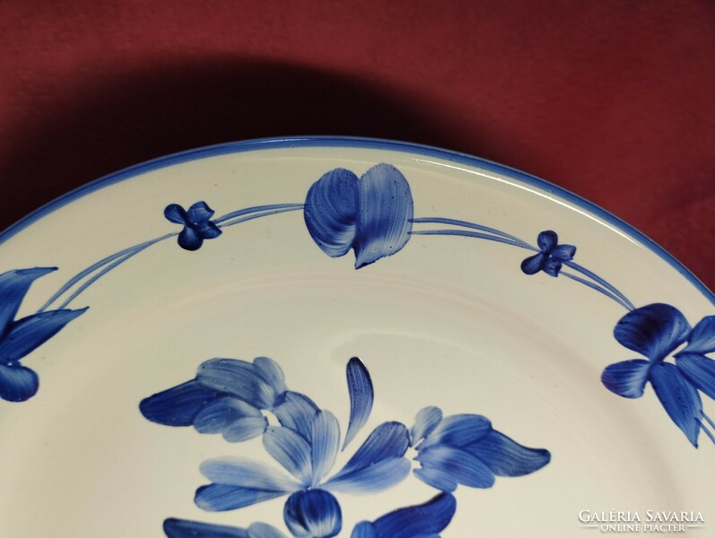 Hand-painted porcelain decorative wall plate, cake plate