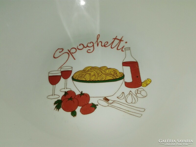 Spagettis porcelán tányér...új.
