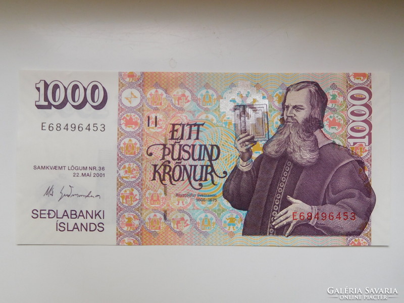 Iceland 1000 krone 2009 oz
