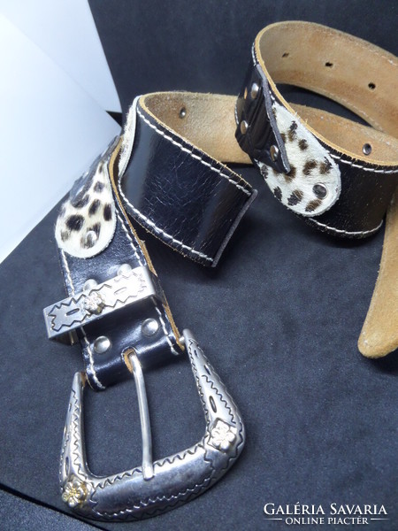 Western (original) equestrian women's leather belt length: 94 cm, width: 3.5 cm buckle: 5 x 6 cm