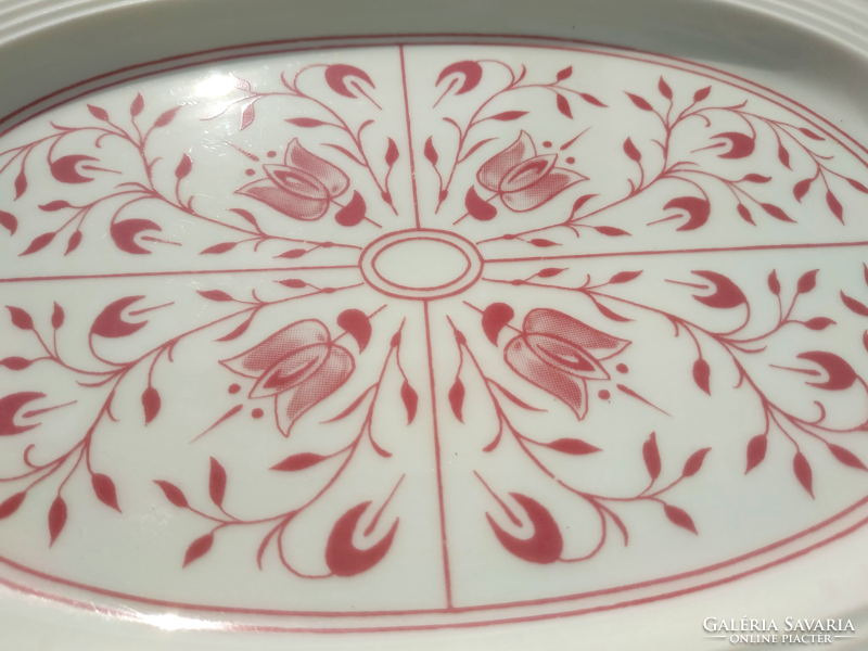 Beautiful porcelain oval serving bowl