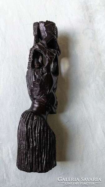 Female head ebony sculpture