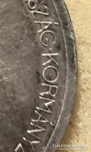 Miklós Horthy gallantry large silver medal, original ribbon. Not marked on the edge. (There is a post office) !