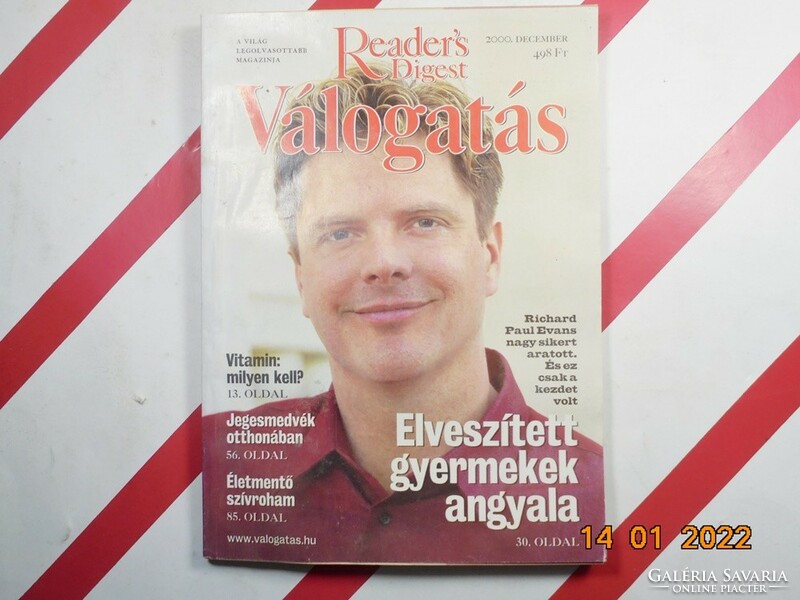 Régi retro Reader's Digest Válogatás újság magazin 2000. december - Ajándékba születésnapra