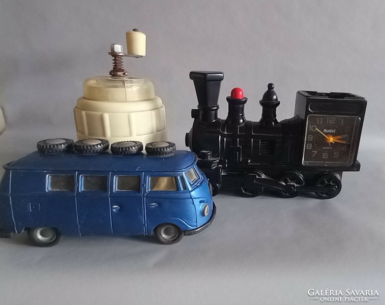 3 db bakelit autó vonat daráló Art Deco Alkudható!