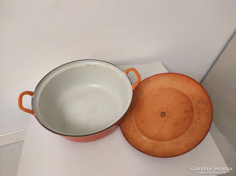 Antique retro cast iron kitchen pot cast iron pot with lid 352 7312