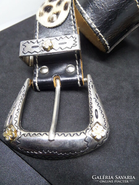 Western (original) equestrian women's leather belt length: 94 cm, width: 3.5 cm buckle: 5 x 6 cm
