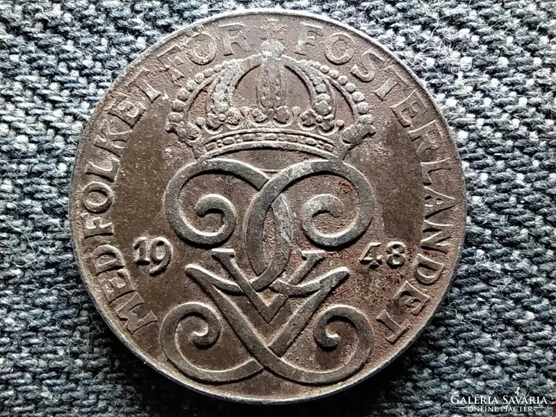 Sweden v. Gusztáv (1907-1950) 2 coins 1948 (id49105)