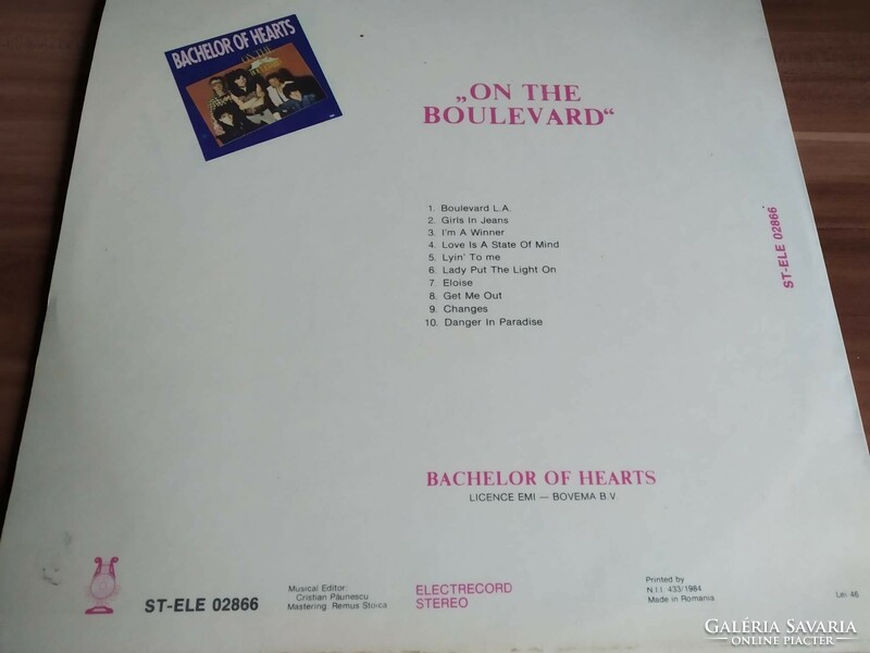 Bachelor of Hearts: On the Boulevard, 1986