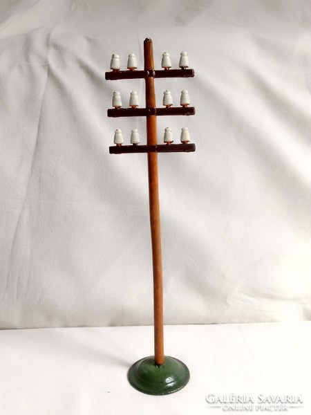 Antique old bing telegraph telegraph pole post 0 train model railroad field table accessory