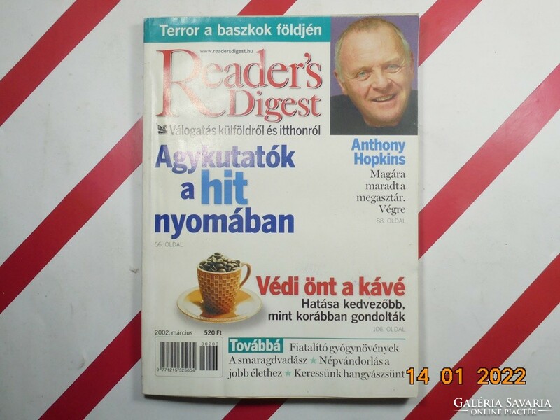 Régi retro Reader's Digest Válogatás újság magazin 2002. március - Ajándékba születésnapra