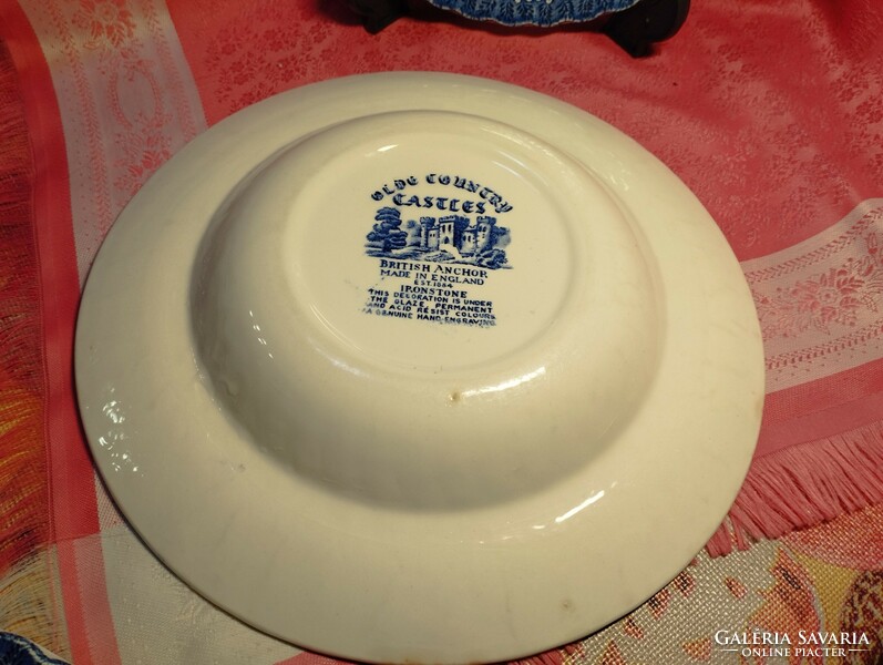 English scenic porcelain plates