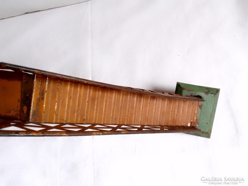 Antik régi Fandor JKCo gyalogos felüljáró 0-ás vonat vasút modell terepasztal kiegészítő lemezjáték
