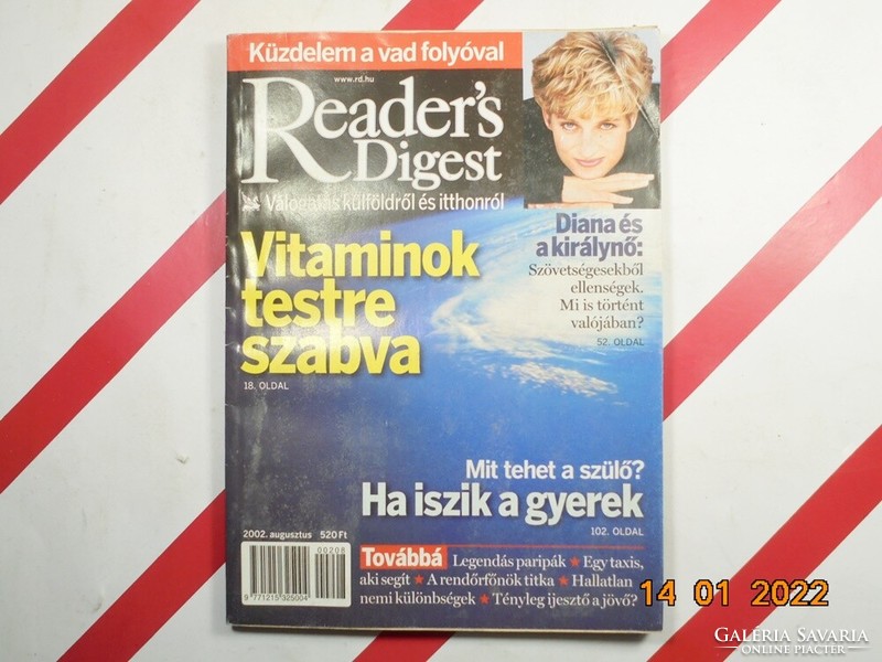 Régi retro Reader's Digest Válogatás újság magazin 2002. augusztus - Ajándékba születésnapra