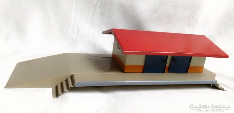 Antique old Kibri railway station warehouse annex building 0 train model us zone field table board game