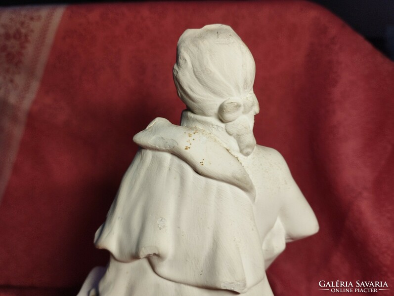 Mozart 21 cm.-S alabaster statue