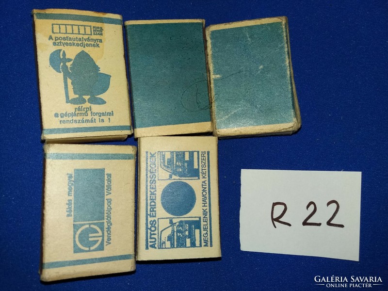 Retro háztartási papírdobozos gyufák címke gyűjtőknek egyben a képek szerint R 22
