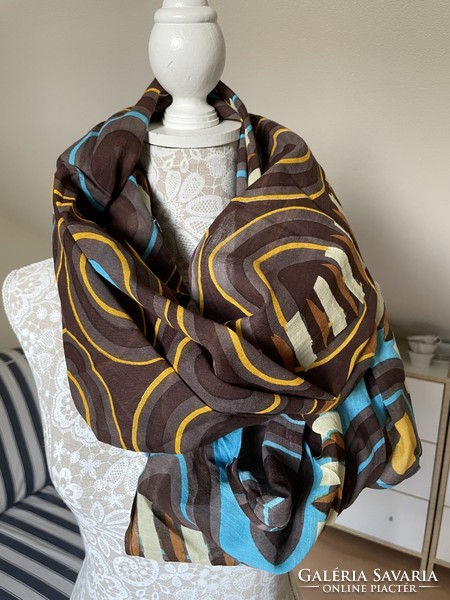 Large Indian 100% cotton scarf, shawl 150*115 cm